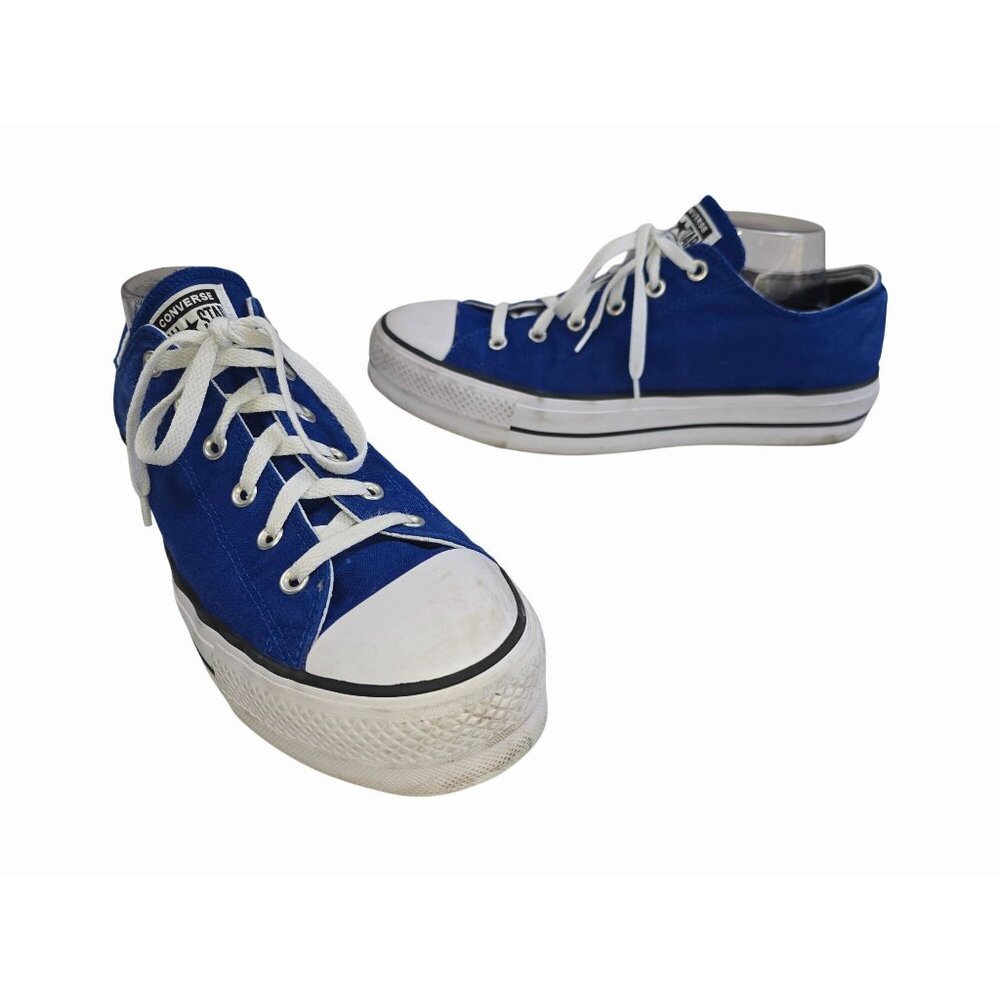 Converse All Star Low Top Sneakers Mens Size 12 Blue Canvas Lace-Up Casual Shoes
